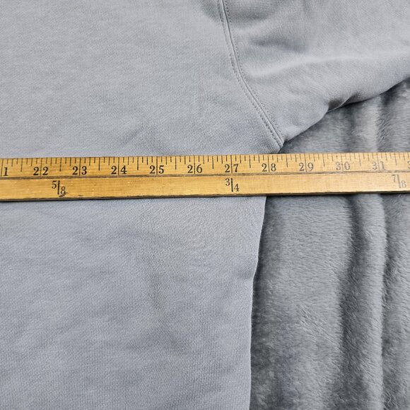 Homme + Femme Hoodie Unisex 3XL Gray Oversized Raw Hem Cotton Sweatshirt - Picture 10 of 12